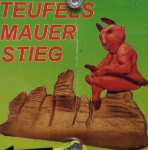 Schild Teufelsmauerstieg